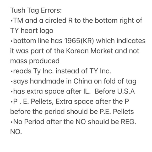 TY Beanie Baby 90’s Fortune Panda Plush Bear With Rare  Tag Errors Collector - Picture 12 of 16